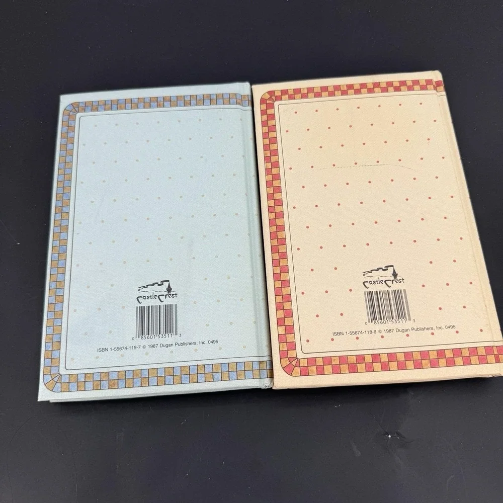 Vintage Goose Diaries Journals Lot of 2 Castle Crest 1987 Country Cottage Blue